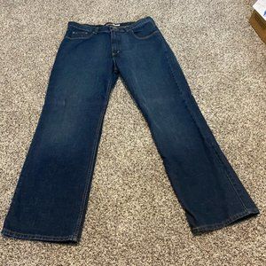 St. John's Bay * BOOTCUT (relaxed fit) DARK WASH * Stretch DENIM JEANS * 38 32